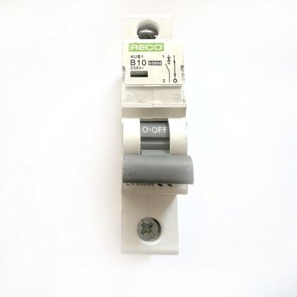 RECO AUB1 B10 10A 10 Amp MCB Circuit Breaker Type B